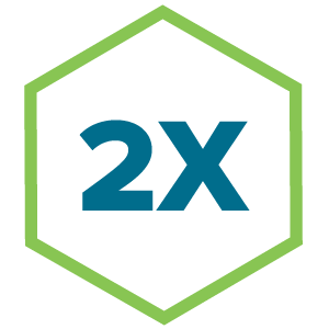 2X
