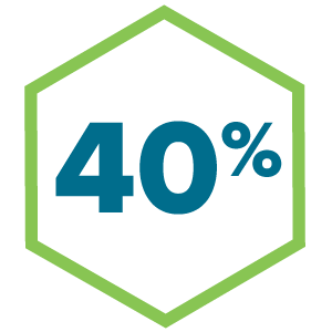 40 percent