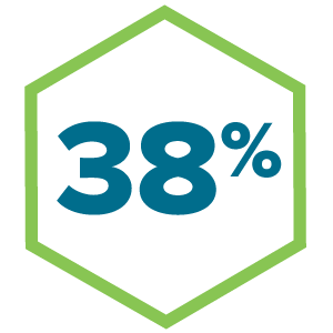 38 percent